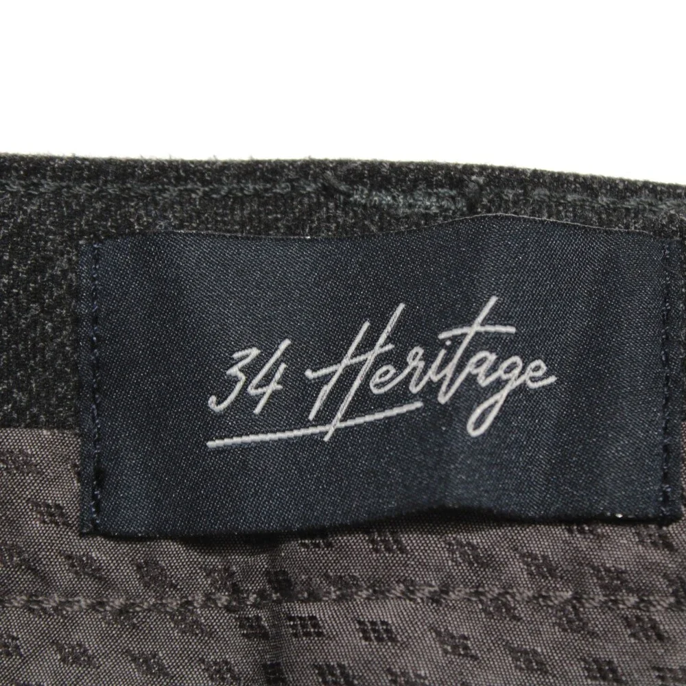 34 Heritage NWT Courage Mid Rise Straight 5 Pocket Jean Cut Pants Sz 32 US Gray
